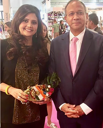 With Indian ambassador to Russia